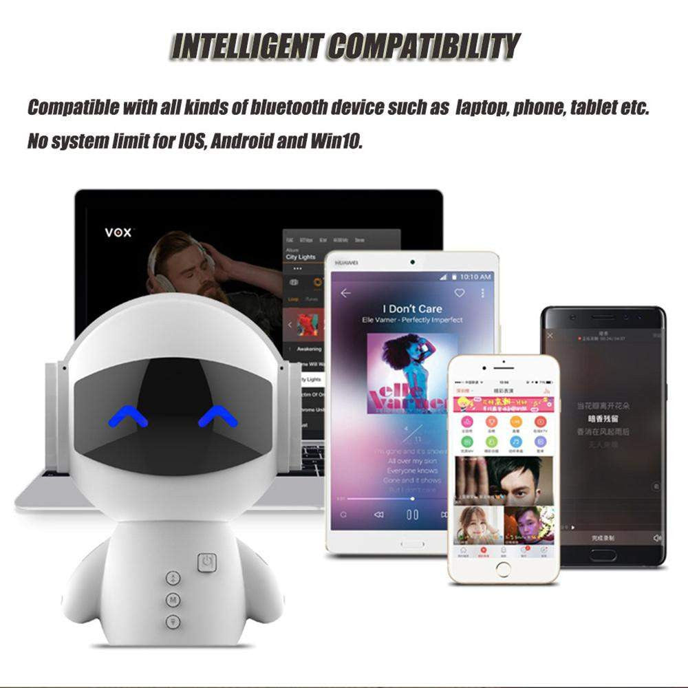 2017 M10 Cute portable Robot Bluetooth Speaker - My Nerd Shack