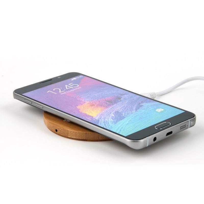 Bamboo Wooden Qi Wireless Charging Pad For Android Phones - My Nerd Shack