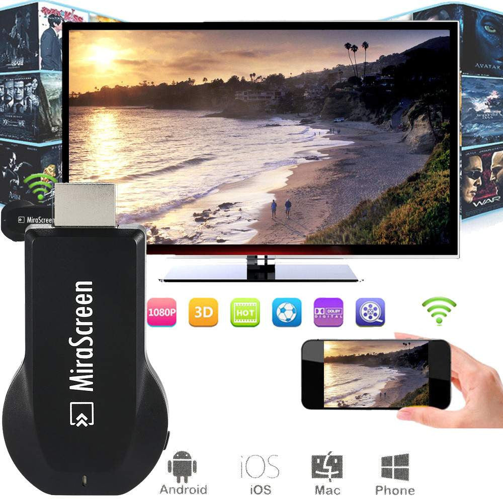 MiraScreen OTA TV Stick Dongle TOP 1 Chromecast Wi-Fi Display Receiver DLNA Airplay Miracast Airmirroring Google Chromecast - My Nerd Shack